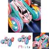Amazing Colorful Remote Control Stunt Car With Light Up Wheels For Kids Fun