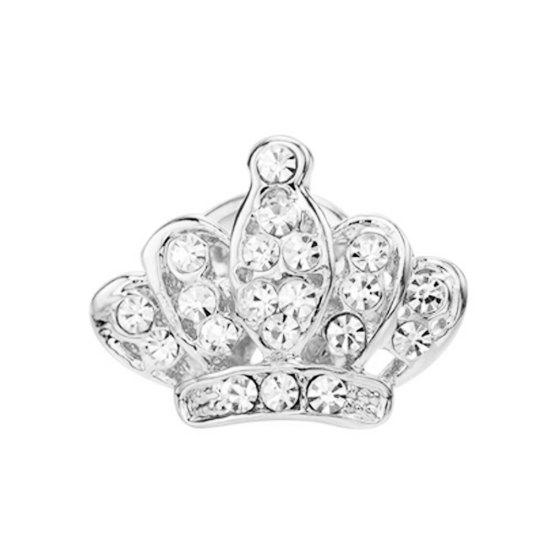

Мода Корона Стразы Брошь Pin Женщины Рубашка Куртка Воротник Декор Ювелирные Изделия серебряный
