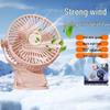 F50 Three-in-One Portable Fan: Desktop, Wall Mount & Clip-On for Camping & Dorms