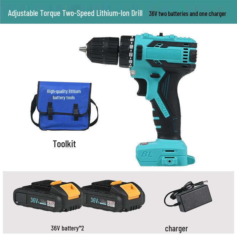 Dayi High Power Brushless Lithium Battery Handheld Impact Drill & Rechargeable Electric Screwdriver