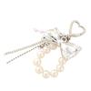 Pearl Bows Bag Charm Pendant Aesthetic Purse Charms Aesthetic Keychains Keyring for Women Backpack Purse Handbag Decors
