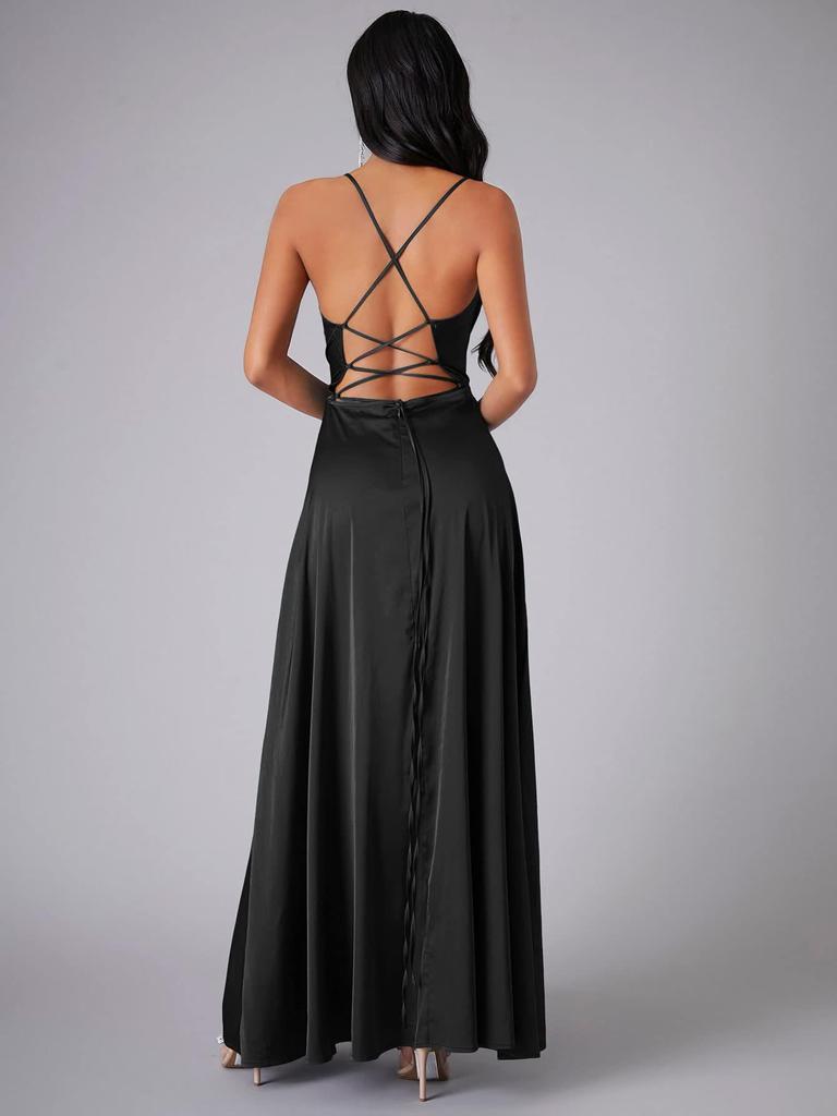 2025 European & American Sexy Slim Fit Backless Waist Dress