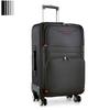 Large Capacity Rolling Suitcase with Universal Wheels, Combination Lock, Leather & Oxford Cloth Travel Bag for Men & Women
