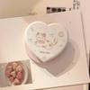 Cute Kitten Heart-Shaped Magnetic Phone Case for iPhone 16, iPhone 17, and iPhone 17 Pro Max