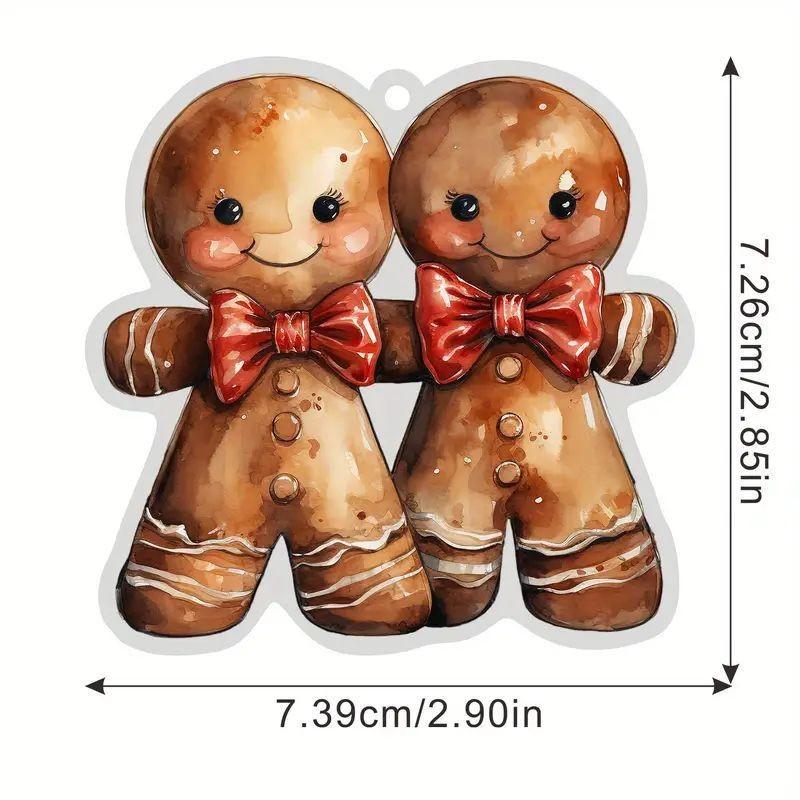 

Colorful Man Gingerbread Themed Acrylic Hanging Decoration For Joyful Christmas Events 1