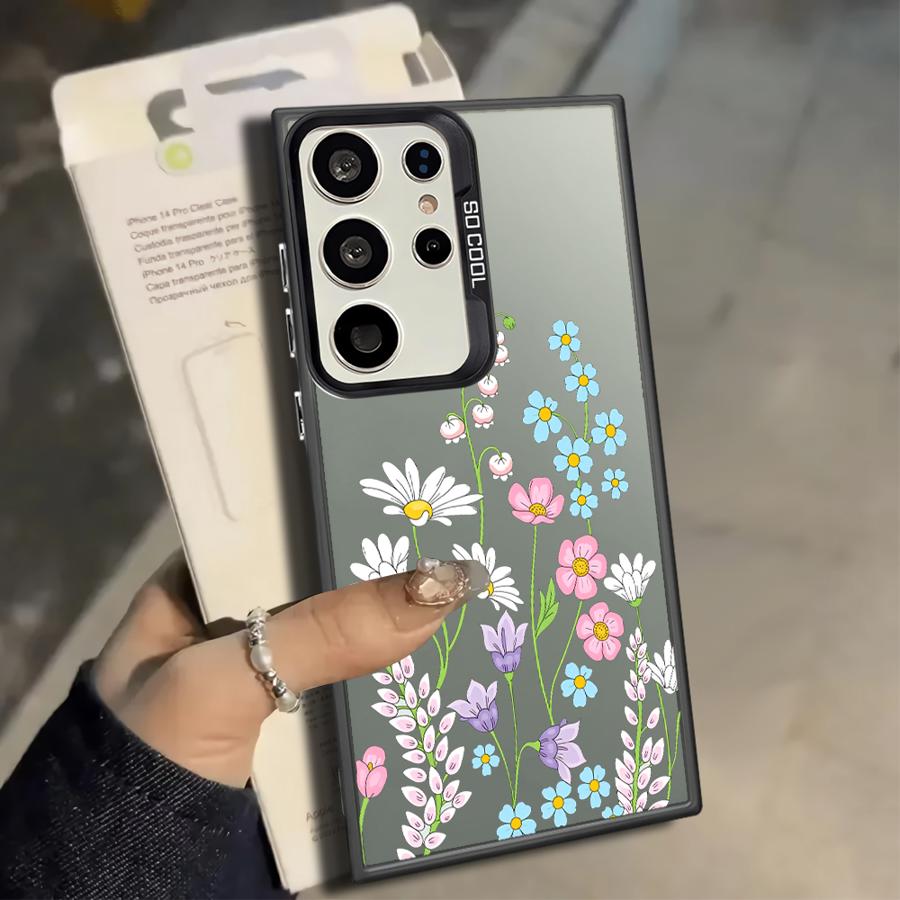 Pretty Flower Phone Cover Case for Samsung Galaxy S25 Note 20 Ultra S21 S23 S24 FE S22 S23 Ultra S25Edge S20 Plus