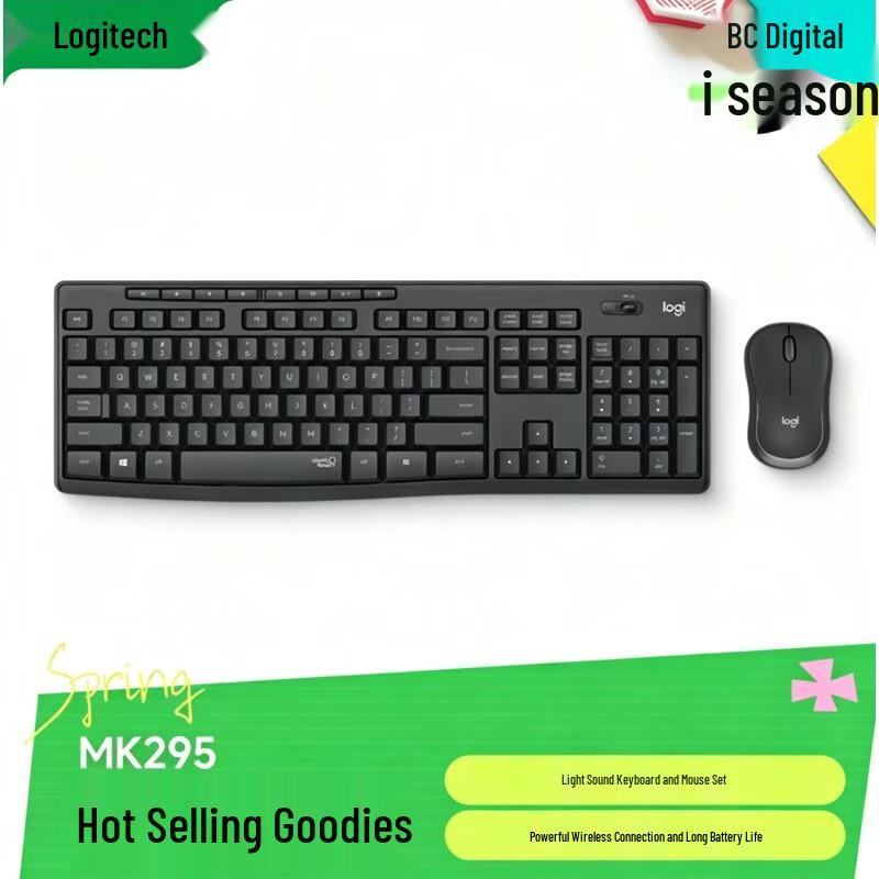 

Logitech MK295 Silent Wireless Keyboard and Mouse Combo