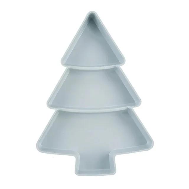 Christmas Tree Shaped Living Room Candy Snacks Nuts Snack Compartmentalized Fruit Tray Home Kitchen Supplies Breakfast Plate Tray Tableware