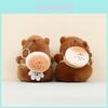 Cute Capybara Plush Toy Keyring With Pp Cotton Filling For Bags
