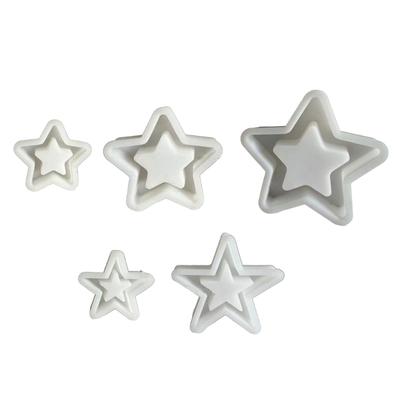 Hollow Out Five-pointed Star Resin Silicone Mold for DIY Art Craft Gypsum Ornament Home Decor, Epoxy Resin Casting Mold