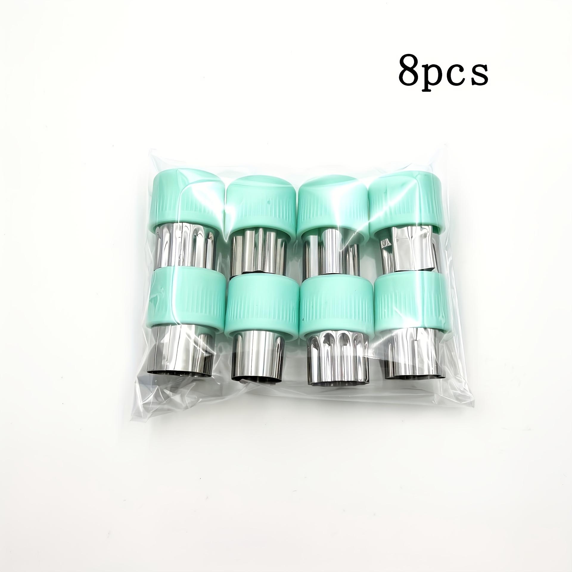 

8pcs Stainless Steel Cookie Cutters - Fruit & Butterfly Shapes for Biscuits, Pastries, Gingerbread. Durable & Comfort Grip.