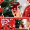 Christmas Flocked Bell Christmas Tree Ornamental Pendant