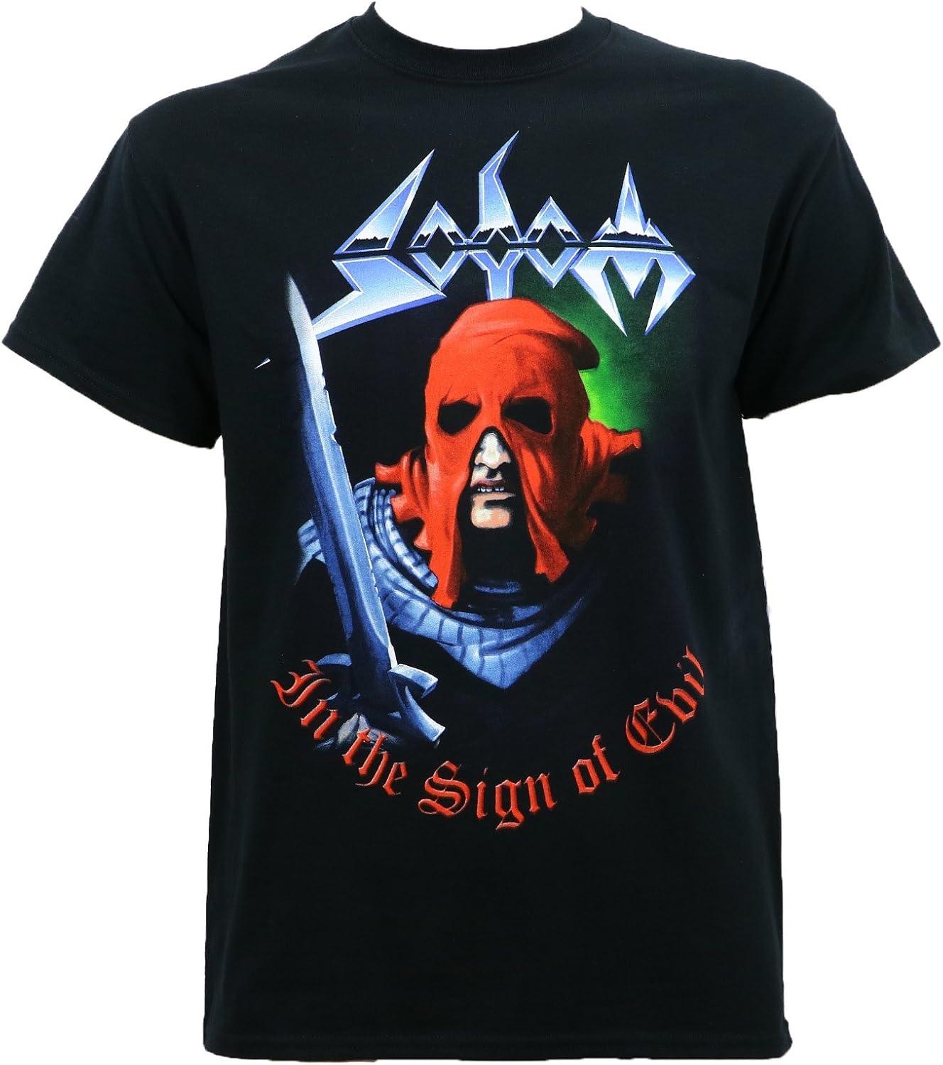 Sodom Men s in The Sign of Evil T-Shirt Black S