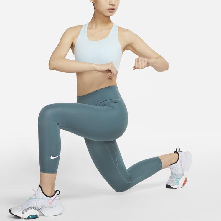 Nike Medium Support One-Piece Padded Fitted Sports Tank Top Women Tops Glacier-Blue BV3637-474