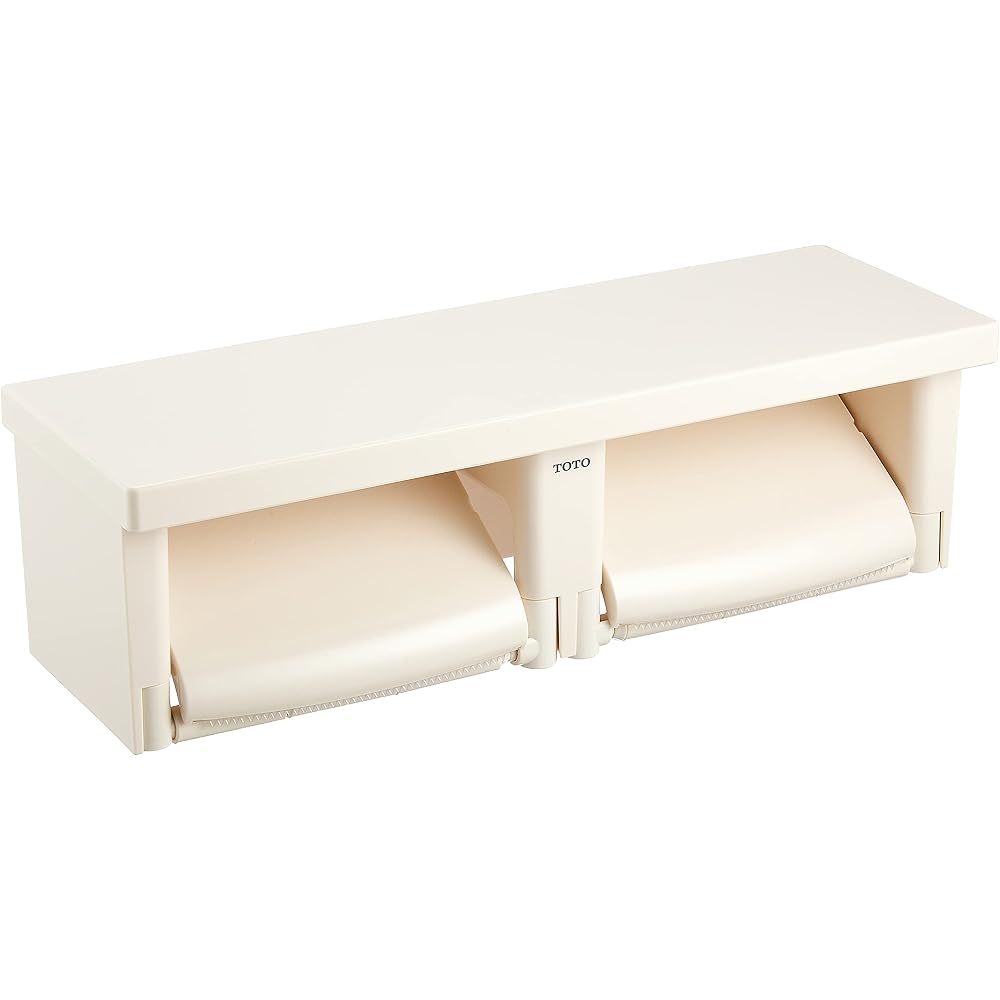 TOTO YH651 #SC1 Double Cigarette Roll Flat Shelf (Resin), Pastel Ivory, Coreless Paper