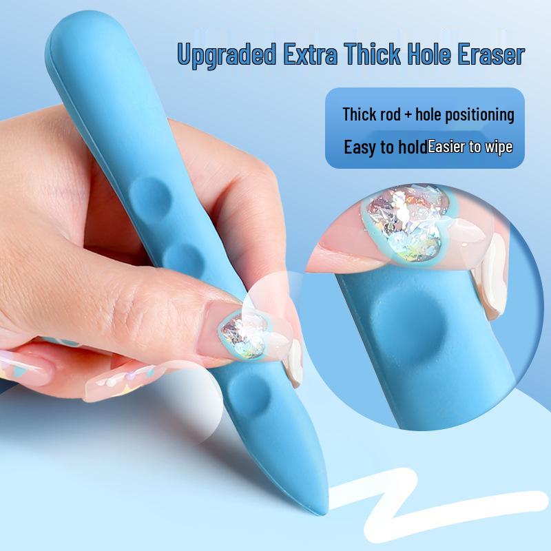 Qihao 8870 Cartoon Perforated Eraser, Odorless, Ideal for First & Second Grade Students, Perfect for Gifts.