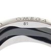 Omega R604CL01001 #10(JP Boyutu) yüzük siyah K18 beyaz altın/seramik Kadın