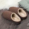 Men Cotton Slippers Winter Casual Warm Plush Sneakers Non-slip Outdoor Men Cotton Shoes Male Soft Sole Slippers Big Size 49 50