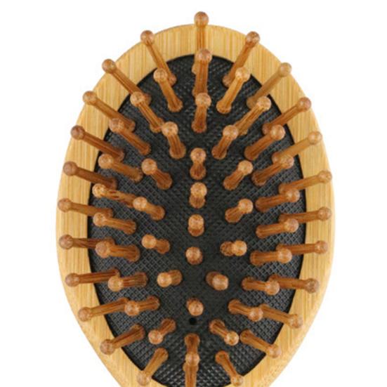 Comfortable Grip Hair Comb No Odor Bamboo Narrow-Tooth Scalp Comb for Bathroom