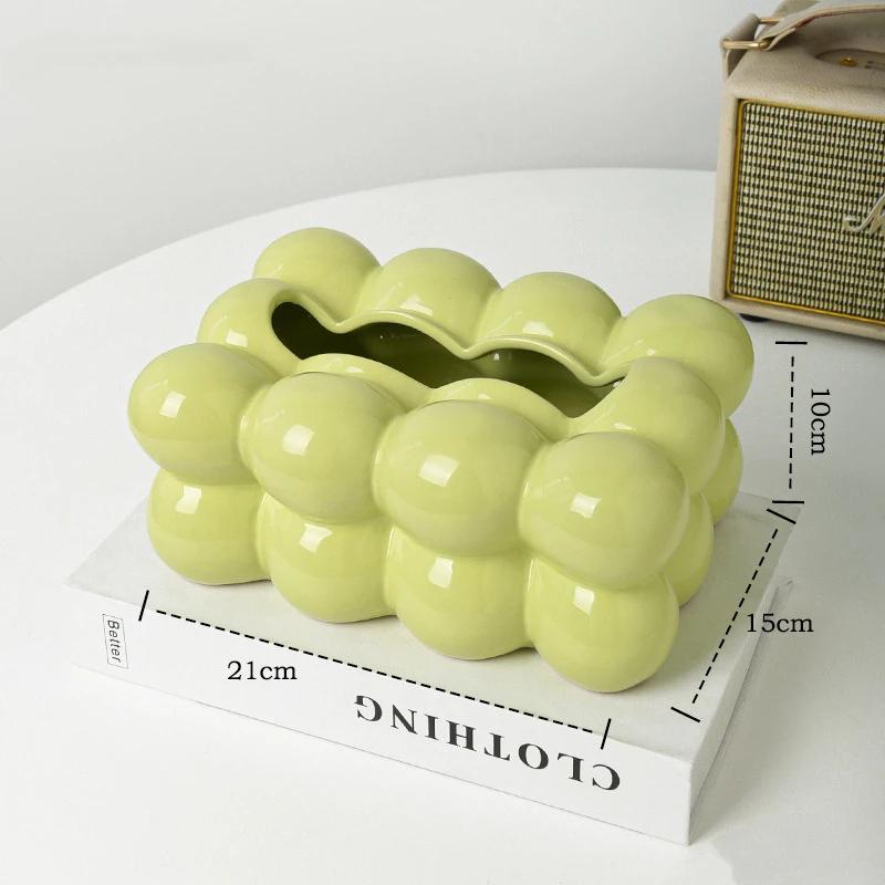 

Коробки для салфеток Nordic, керамическая коробка для салфеток, роскошный чехол для салфеток Facail, чехол для держателя салфеток, для гостиной, спальни, домашнего декора