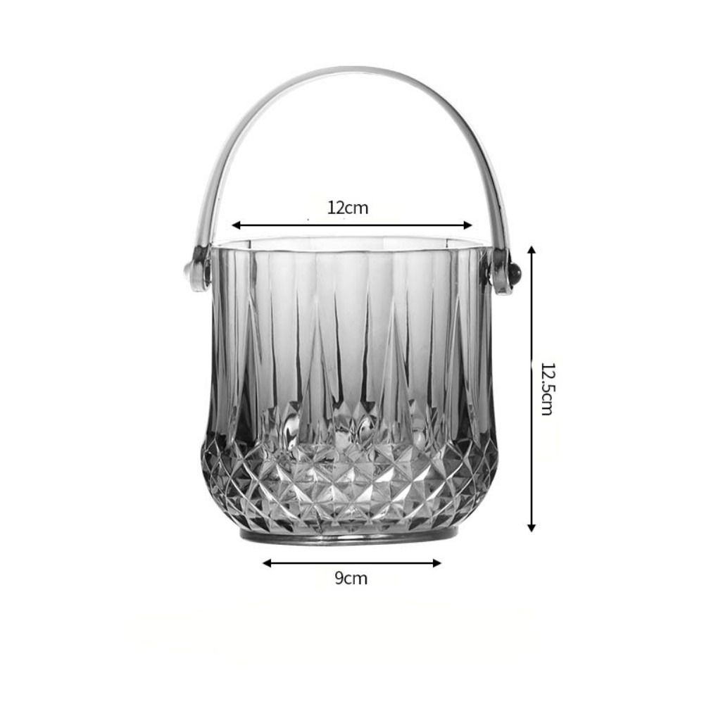 Acrylic Wine Chilling Bucket With Handle Beverage Chilling Tub Champagne Ice Bucket  Party