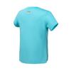 Li Ning Table Tennis Series Printed Pattern Breathable Versatile Short Sleeve T-Shirt Unisex Tops Sky-Blue AHSVC95-3