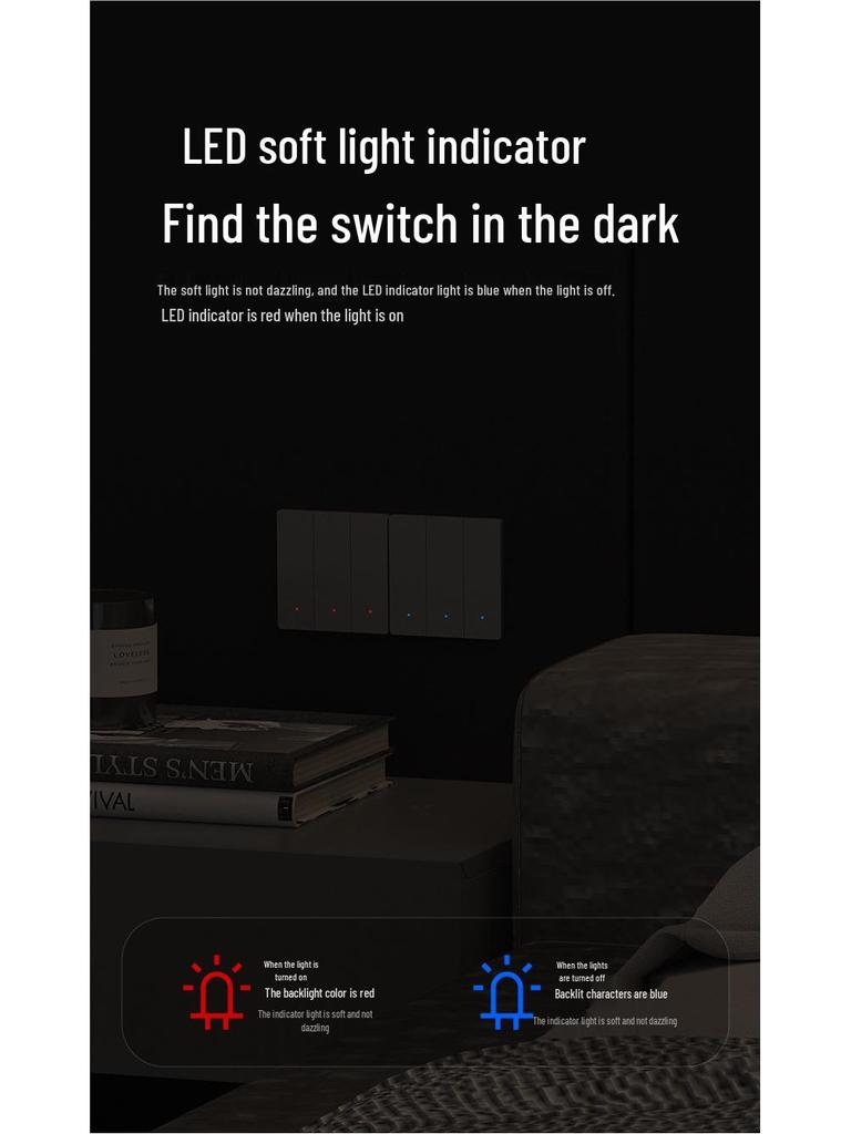 Smart Bluetooth Mesh 2.0 Switch Panel with Voice and Mobile App Control