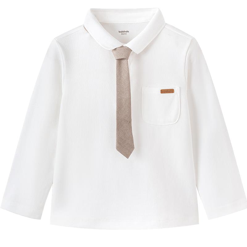 Balabala Boys Long-Sleeve Lapel T-Shirt 110