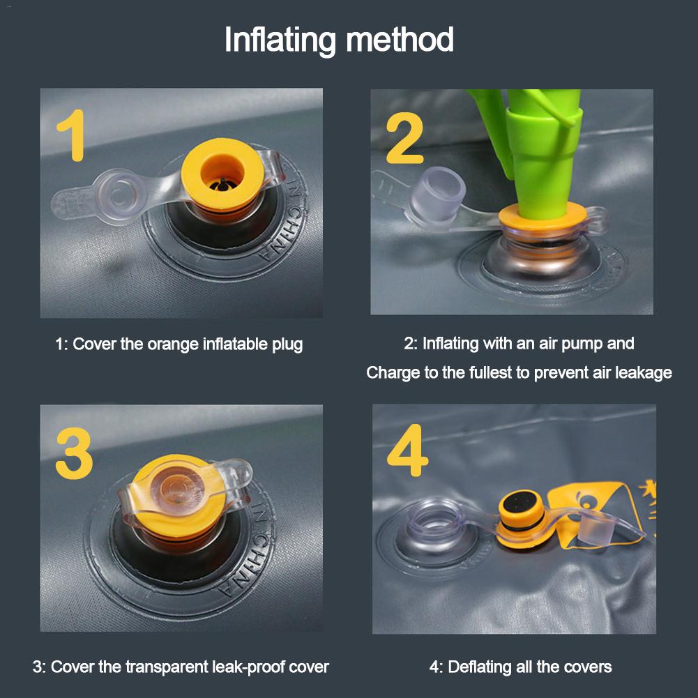 100x90x15cm Car Iatable Mattress Portable Travel Camping Air Bed Foldable Trunk Cushion Waterproof & Durable Car Accessories