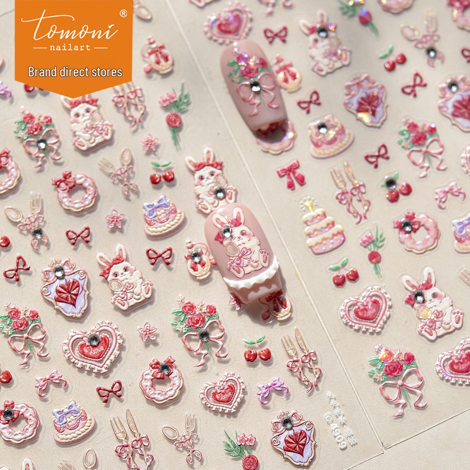 

Tomoni Crystal Bunny Nail & Mobile Stickers - Children s Hot Style Nail & Jewelry Art