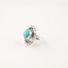 Natural Blue Copper Turquoise Gemstone 925 Sterling Silver Jewelry Handmade Ring RR-49-34