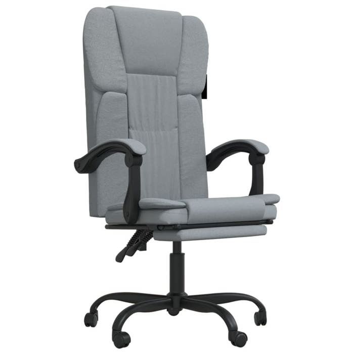 VidaXL Fauteuil Inclinable de Bureau Siège Inclinable Chaise d'Ordinateur Dossier et Repose-pied Réglables Meuble de Bureau 349617