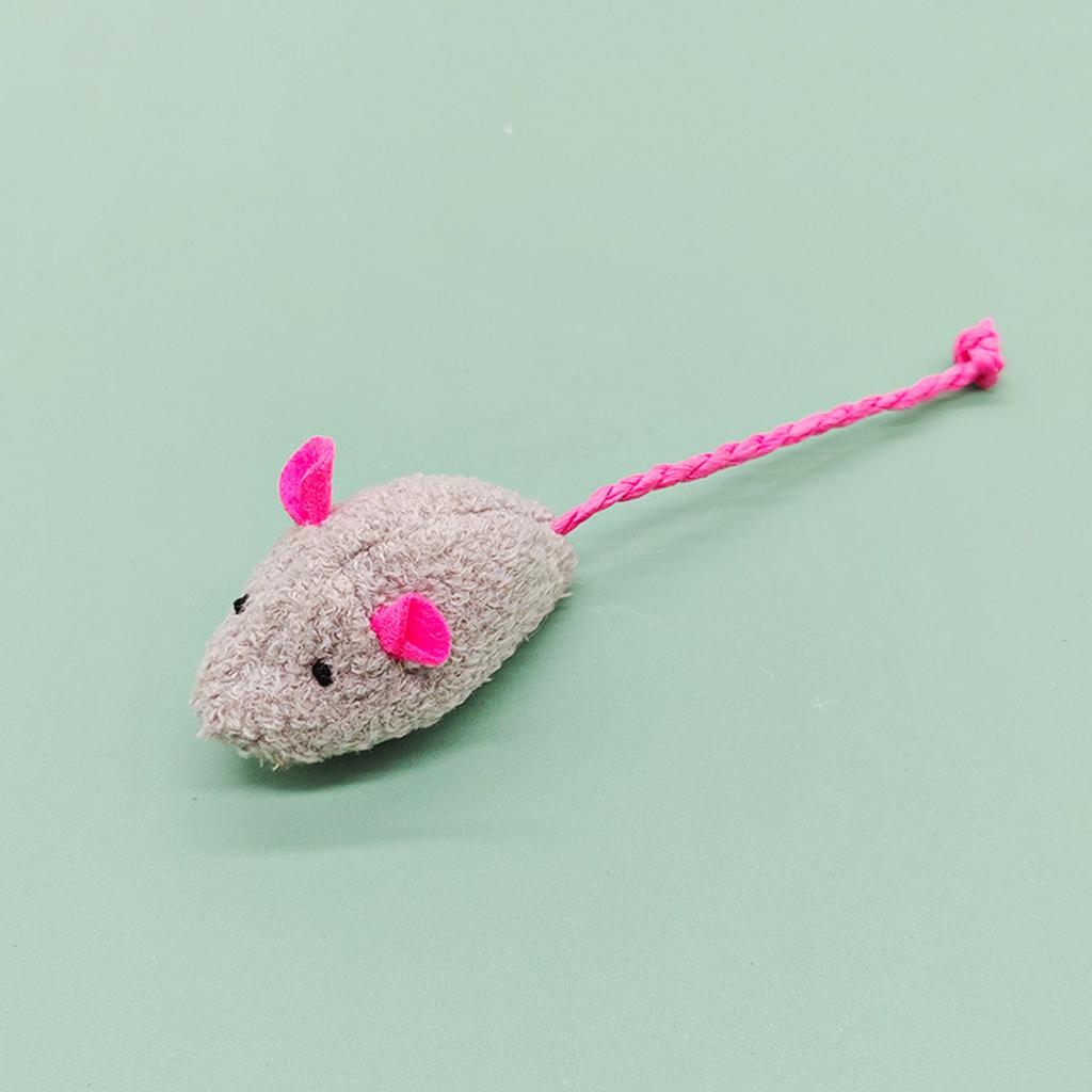 Plush Cloth Mouse Toy with Catnip Interactive Self-Playing Resistant Toy