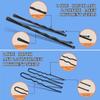 300 Épingles en U Kit d'Épingles à Cheveux pour Coiffure Outils de Coiffure de Mariée Noirs Usage Quotidien
