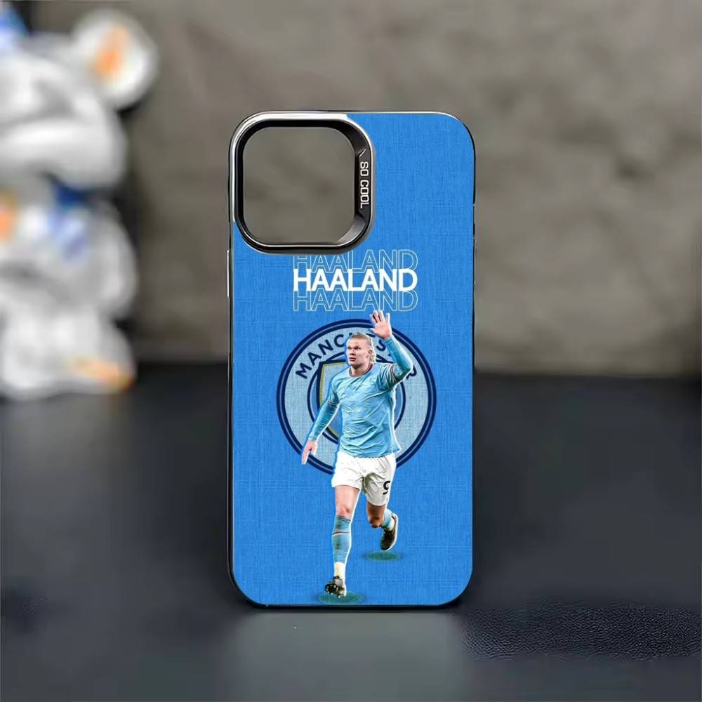 

E-Erling h-Haaland 9 Phone Case Color Silver Shell For IPhone 17 16 15 14 13 12 11 Pro Max Plus iPhone12