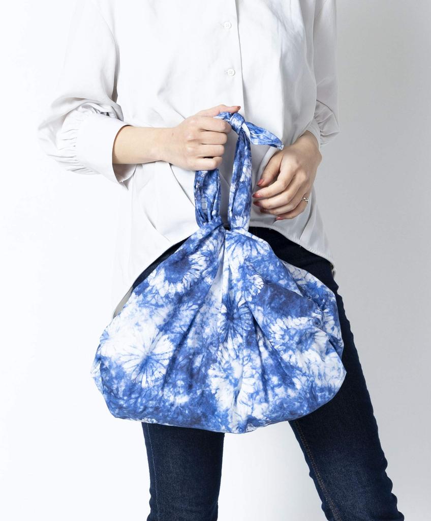 Asobishin Aizome 100 x 100cm Three width Furoshiki Cotton ~Chrysanthemum~ Approx.