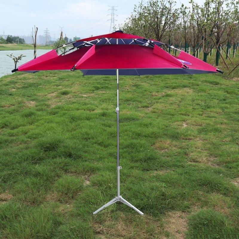 Triangular Iron Folding Sun Umbrellas Stand Support Base Garden Umbrellas Stand for Beach Garden Camping Fishing