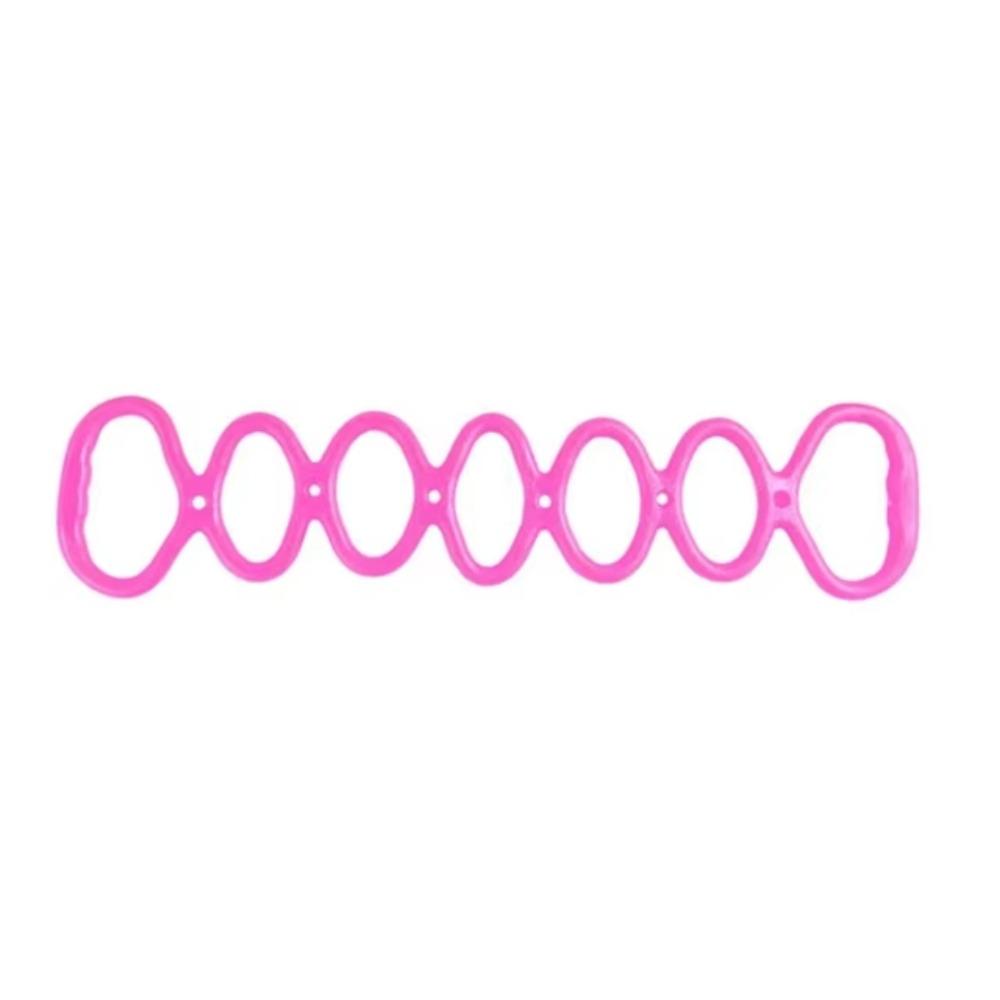 Flexible Yoga Stretch Band 7 Ring Silicone Elastic Stretcher Pull Up Assist Band  Gym Exercise