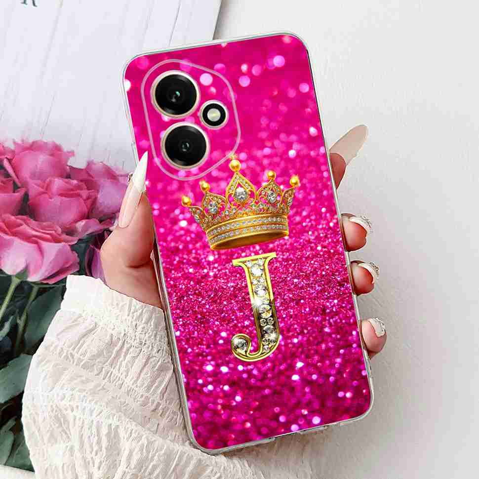 For Honor 400 5G Global Case DNY-NX9 New Crown Flower Letter Soft Silicone TPU Cover For Huawei Honor400 6.55" Phone Shell Funda
