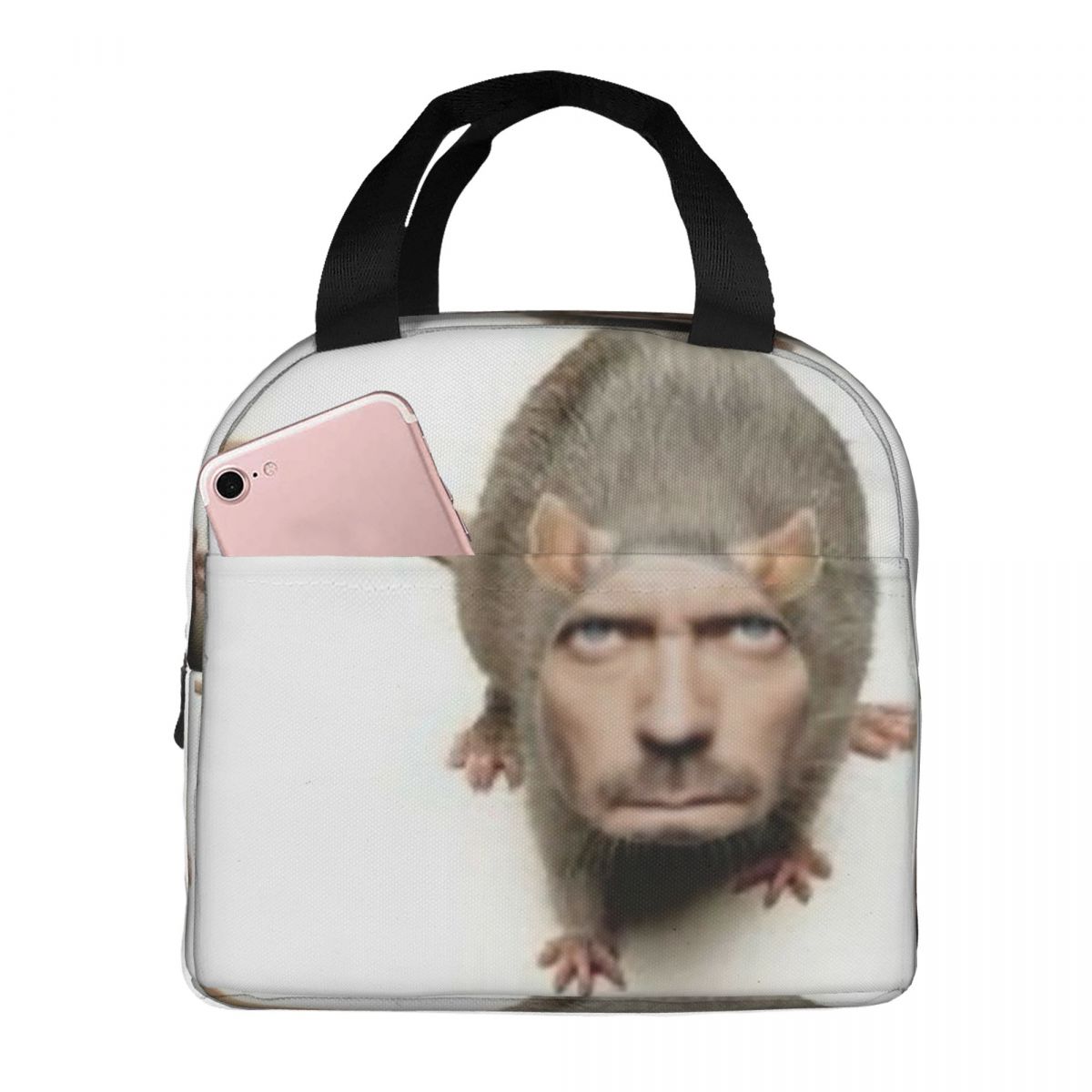 Low Quality Dr House Rat Insulated Lunch Bag for Women Kids Portable Food Boxes Thermal Lunch Box Tote One Size