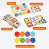 Water-based Paint Matching Logic Game Educational Wooden Puzzle  Preschoolers or Toddlers