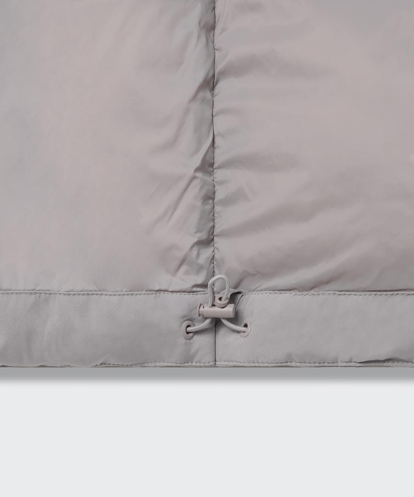 Musinsa Standard Daily Puffer Hooded Short Padded Jacket [Light Grey]