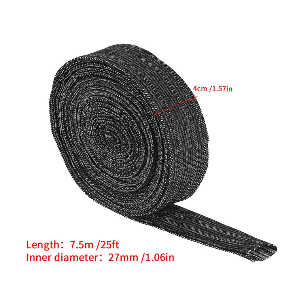 7.5m Denim Protective Sleeve Sheath Cable Cover for Welding Torch Hydraulic Hose