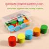 50Pcs Round Plastic Math Counters Colored Counting Chip Kids Early Math Learning Toy Kindergarten Preschool Math Learning