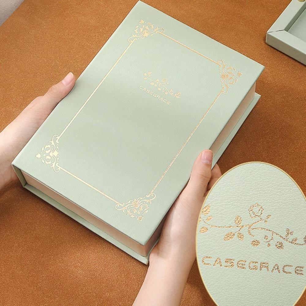 Packing Box PU Jewelry Book Storage Jewelry Collection Organizer Elegant Jewelry Display Box  Home