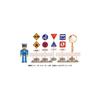 Toyco Light-Up! Sound Traffic Light Set