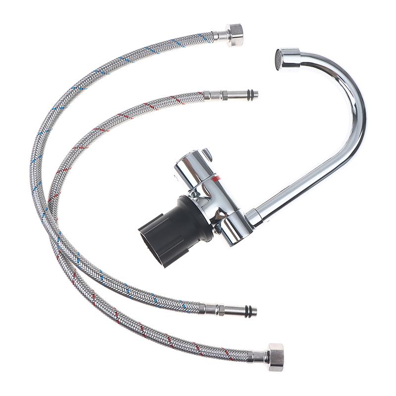 Rv Accessories Rv Interior Faucet Single-Handle Cold  Water Rotatable Folding Valve Single Hole Polished Kitchen Use