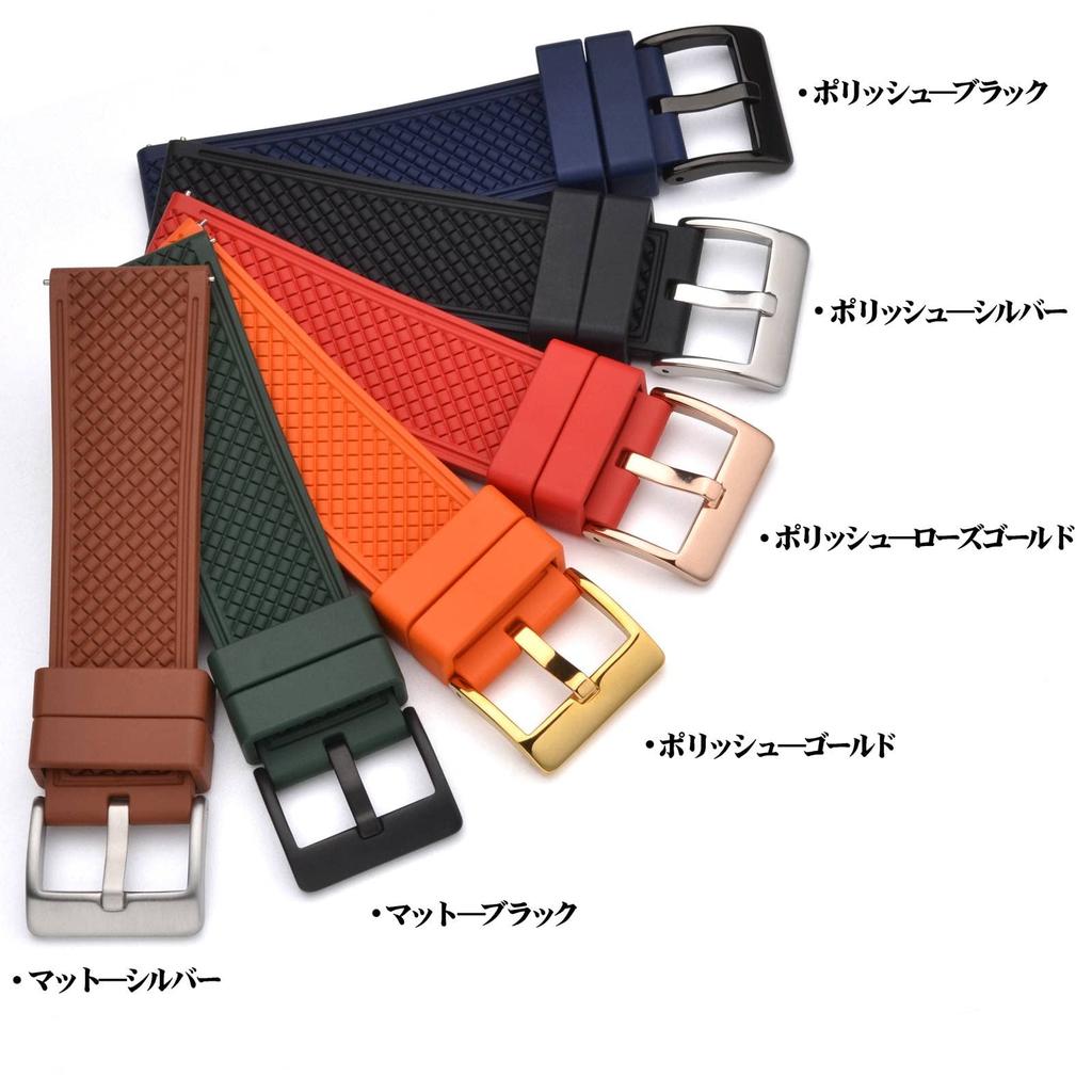 BISONSTRAP Stainless Steel Watch Buckle Replacement Clasp for Universal Includes Installation Matte Black Watches, Tool,