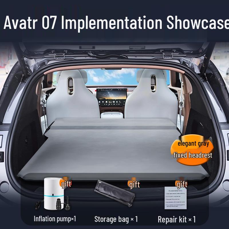 Avatr 07 Car Mattress: Automatic Inflatable Bed for Trunk and Rear Seat Sleeping.