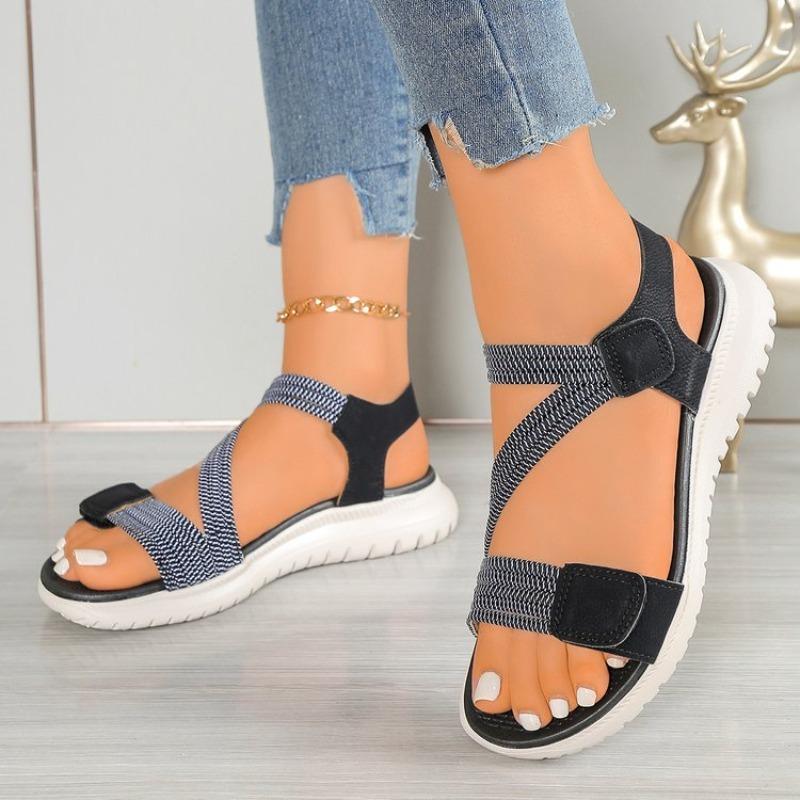 Fashion 2025 Summer New Outdoor Sports Beach Diagonal Heel Women's Comfortable Open Toed Sandals